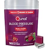 Qunol 3-in-1 Beet Roots Chews with CoQ10, Blood Pressure Support, 90ct | Supports Healthy Blood Circulation &amp; Heart Healthy Energy, From the #1 Brand of CoQ10, Vegetarian, No Synthetic Dyes