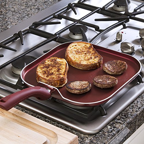 2 Ecolution+Evolve+Griddle+Nonstick+Crimson