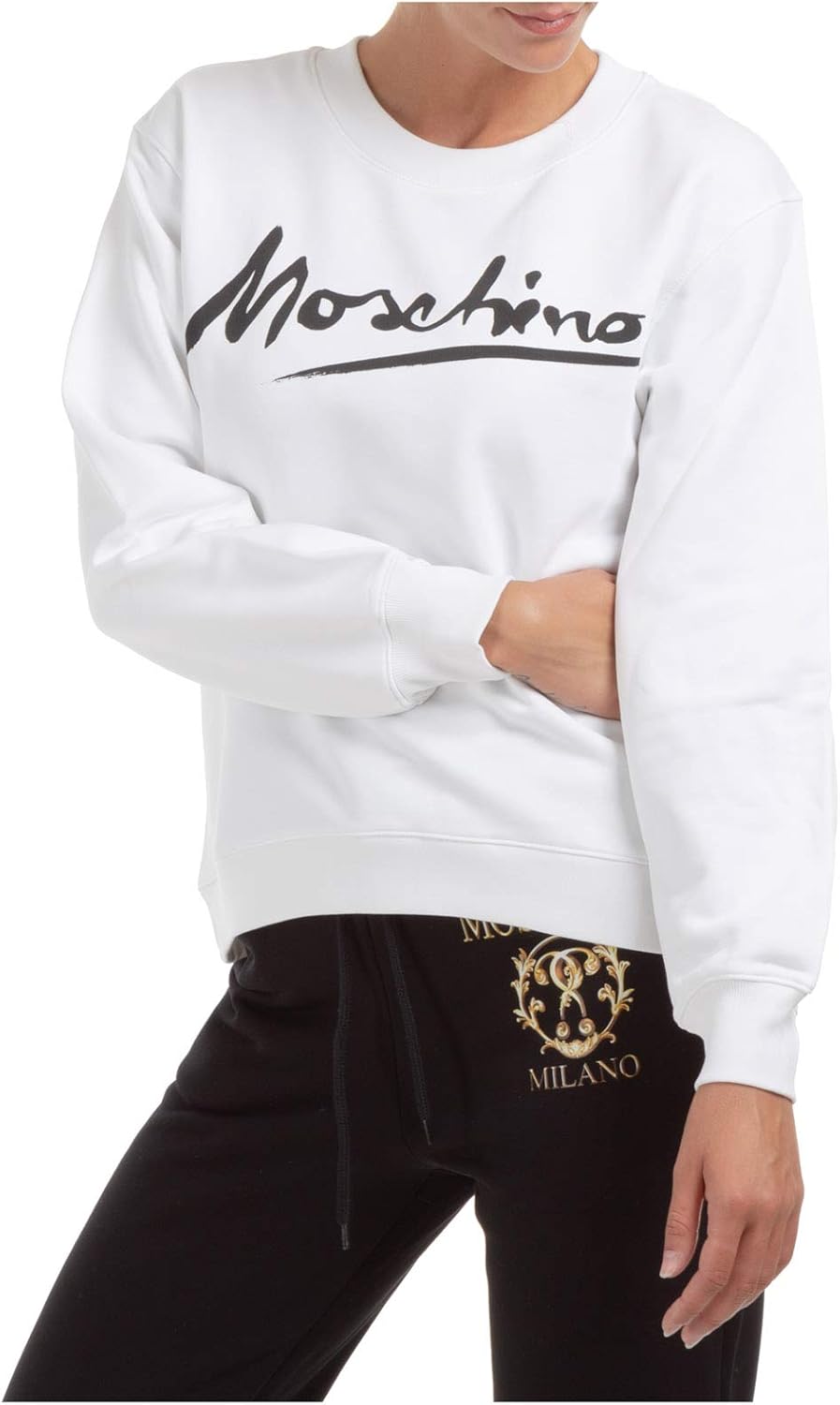 Moschino Mujer Sudaderas Bianco 42 EU Amazon.es Ropa y accesorios