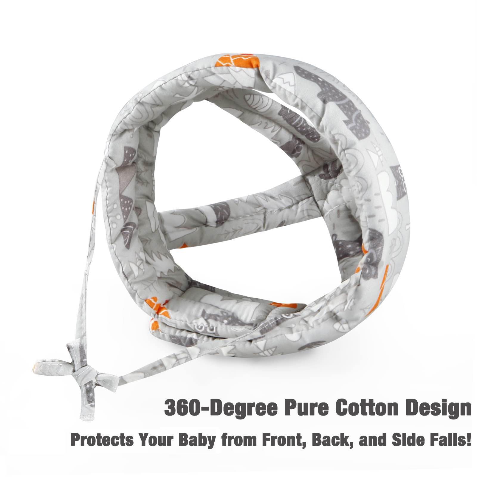 PandaEar Baby Helmet for Crawling and Walking| Baby Head Protector| Infant Helmets 6-12 Months| Toddler Baby Head Protection Cushion| Baby Safety Helmet Head Shaping for Learning to Walk