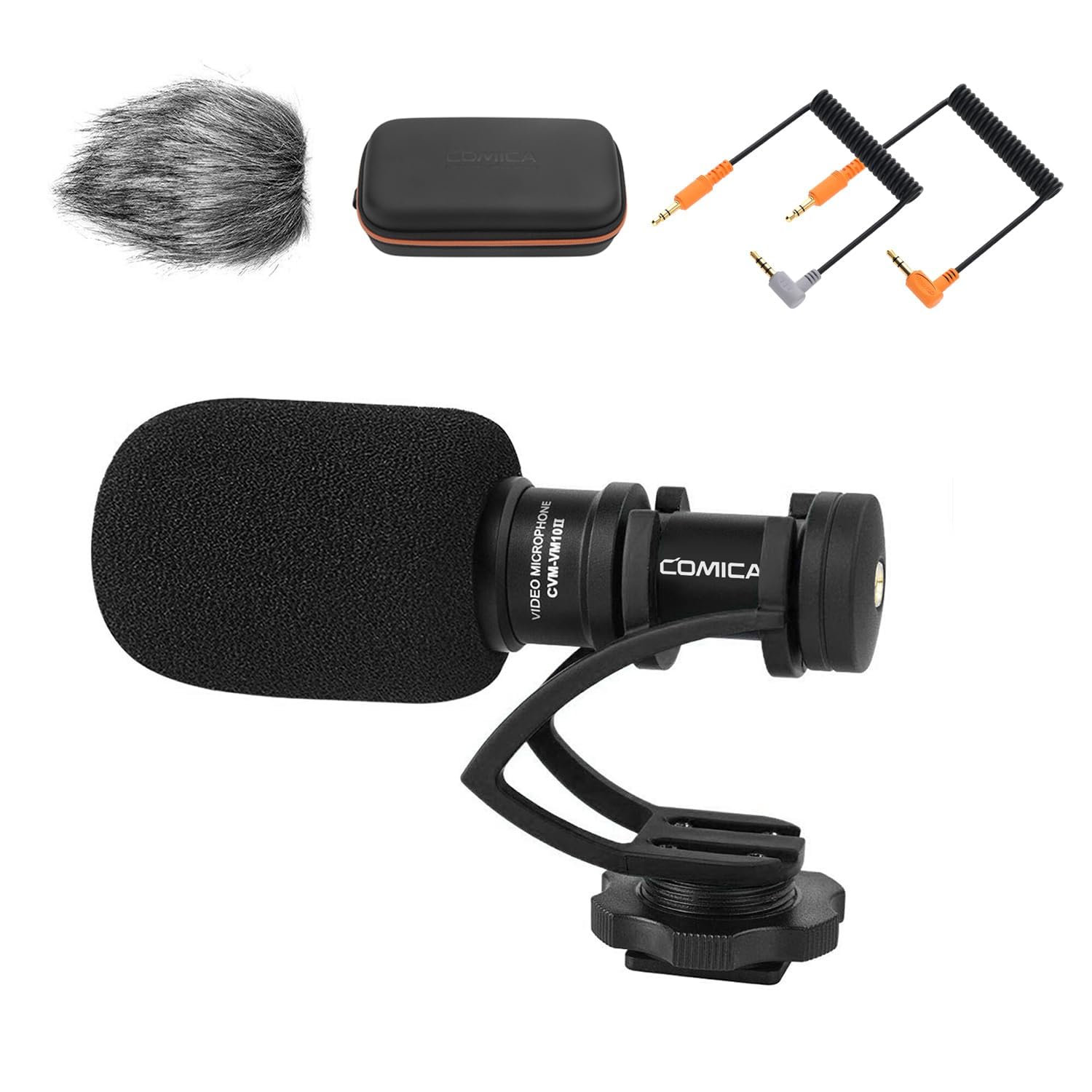 Photo 1 of Camera Microphone, Comica CVM-VM10II Professional Video Microphone with Shock Mount, Deadcat Compact Shotgun Mic Compatible with iPhone, DSLR Camera, Android Smartphones- Perfect for TikTok YouTube Vlog