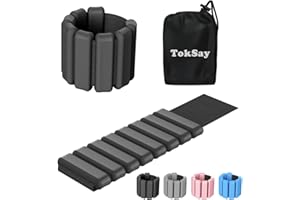 Wearable Wrist & Ankle Weights - (1LB/2LB/4LB), Silicone Bracelet Wrist Bangles for Men Women, Workout Resistance Weights for