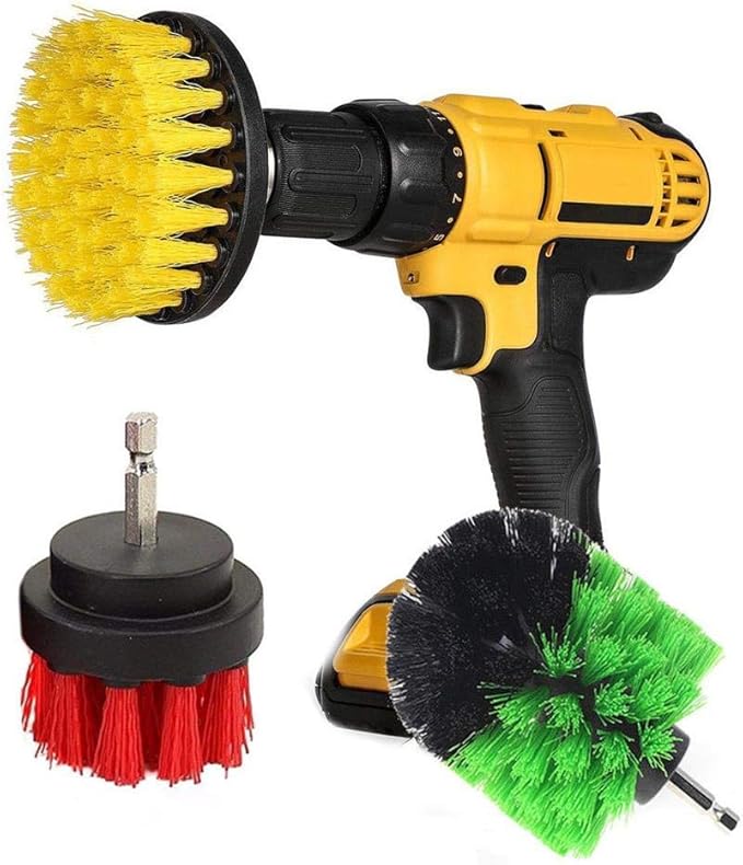 Abrasive Tools 3Pcs 2/3.5/5 Inch Drill Cleaning Brush Kit