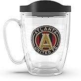 Tervis MLS Atlanta United FC - Primary Logo Made in USA Double Walled Insulated Tumbler Travel Cup Keeps Drinks Cold & Hot, 16oz Mug with Handle, Classic