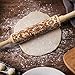 Snowflake Rattan Rolling Pin Wooden Rolling Pin - Christmas Wooden Rolling Pin with Flower Embossing for Baking Embossed Cookies (43x5cm/16x1.9inches)