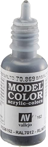 Vallejo Model Color Basalt Grey 17 ml Acrylic Paint Eyedropper Bottle view 4
