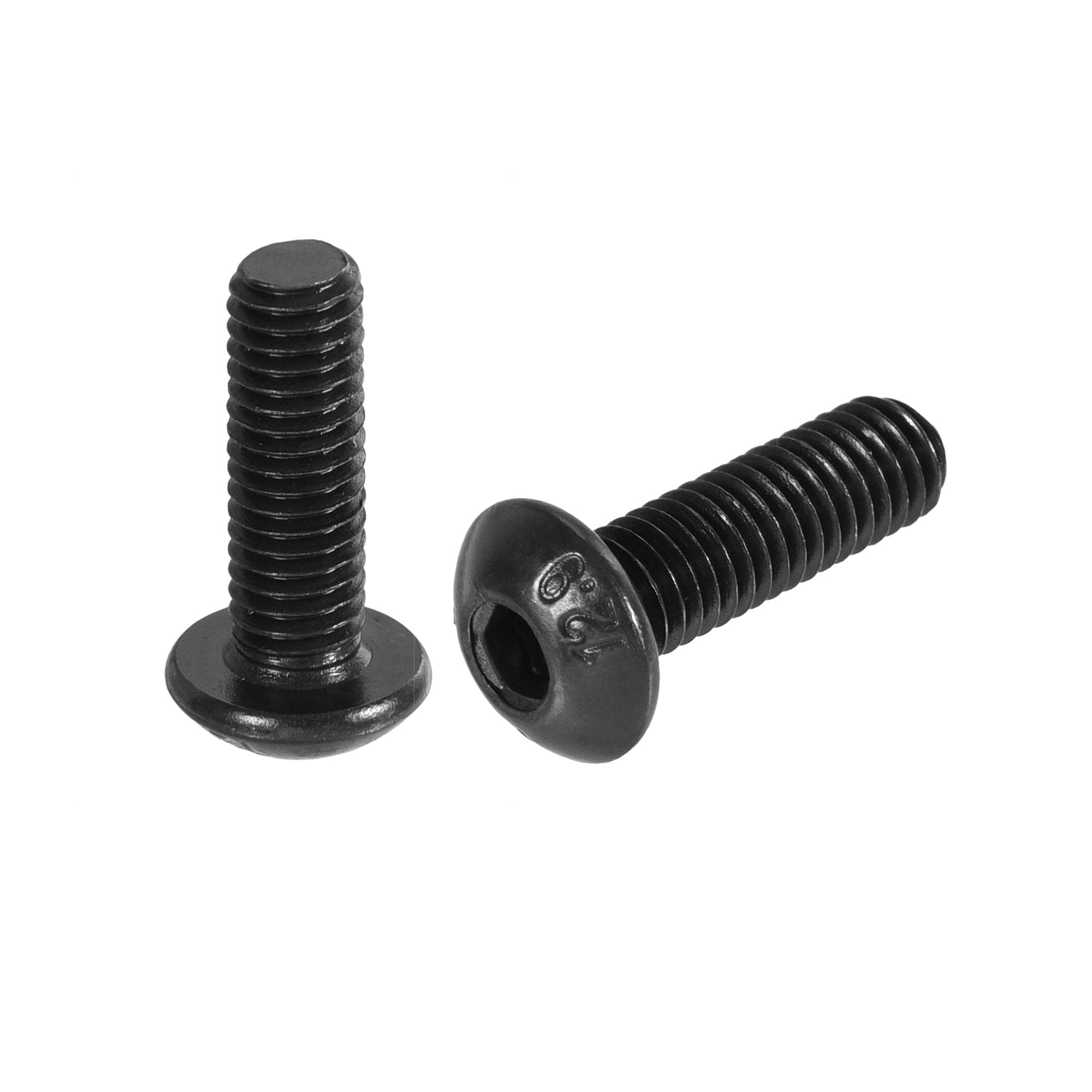 TA-VIGOR 50Pcs M5 x 16mm Alloy Steel Button Head Hex Socket Cap Screws, Flanged Button Bolts Nuts Hex Drive Fastener for Machine