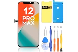 Ayake Screen Replacement for iPhone 12 Pro Max, Full HD Display and Touch Digitizer Assembly 6.7-inch (Face ID and True Tone)