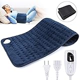 Heating Pad XL King Size for Pain Relief, Machine Washable Pad with 6 Heating Se