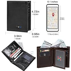 SMART CC Anti-Lost Bifold Wallet for Men, Trackable