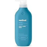 method Hand + Body Lotion for Men, Glacier + Granite, 14 fl oz | Delivers 24 Hour Moisture, Formulated With Hyaluronic Acid and Shea Butter, Softens Skin, Made without Parabens
