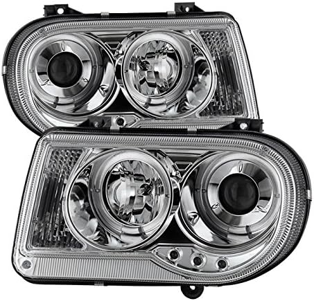 Spyder Auto :: PRO-YD-C300C-HL-C Chrysler 300C 05-10 Projector Headlights - LED Halo - LED ( Replaceable LEDs ) - Chrome - High H1 (Included) - Low 9006 (Not Included)