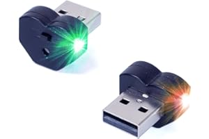 Mini USB LED Light, 8 Color RGB Interior Atmosphere Lighting for Phone, Laptop, Keyboard, Night Lamp, Decoration Brightness D