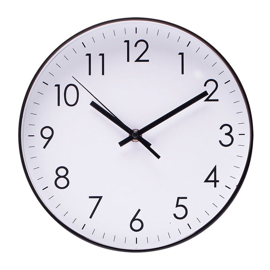 Filly Wink Simple Wall Clock Sweep Second Hand Non Ticking