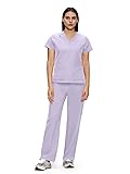 floralhue Scrubs for Women, V-Neck Scrubs Top