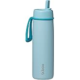 b.box Triple Insulated 23oz Water Bottle w/Stainless Steel Straw. 44 Hours Cold. Leak Proof Tumbler with Lid and Straw for Travel, Gym & School. BPA Free Sports Water Bottles.