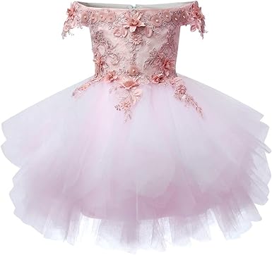 peach gown for flower girl