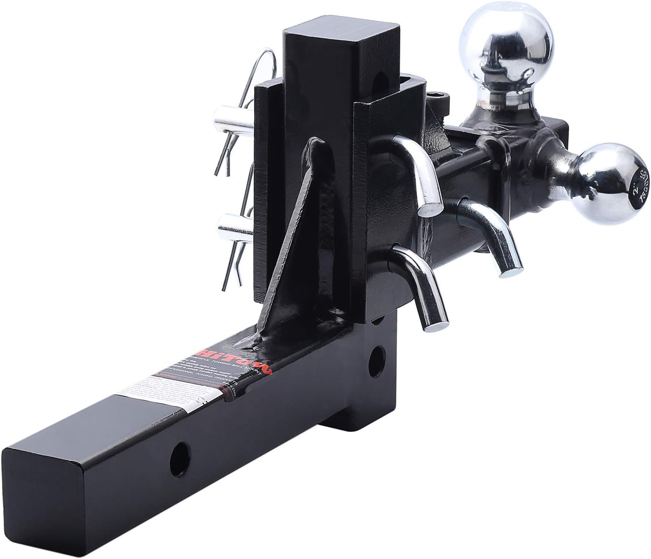 53/4 Drop/Rise HITOWFMG 2 Adjustable TriBall Mount Drop Hitch Trailer