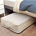 Lifewit Foldable Under Bed Storage Bag Organizer for Comforters, Blankets, Bedding, Duvets, Clothes, Quilts, Pillows, Clothing, Sweaters, Beige