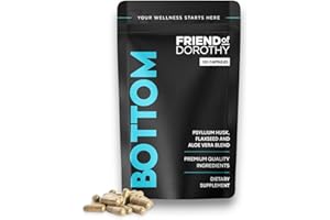 FRIEND OF DOROTHY - Bottom Fiber Supplement for Effortless Prep Time - Helps Promote Digestive Regularity - Psyllium Husk Based - for Men Who Bottom, 120 Capsules