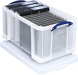 Really Useful Box 48 Litre Clear Pack of 3 Storage Boxes view 3