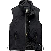 Hixiaohe Men's Casual Lightweight Outdoor Vest Work Fish Photo Travel Vest