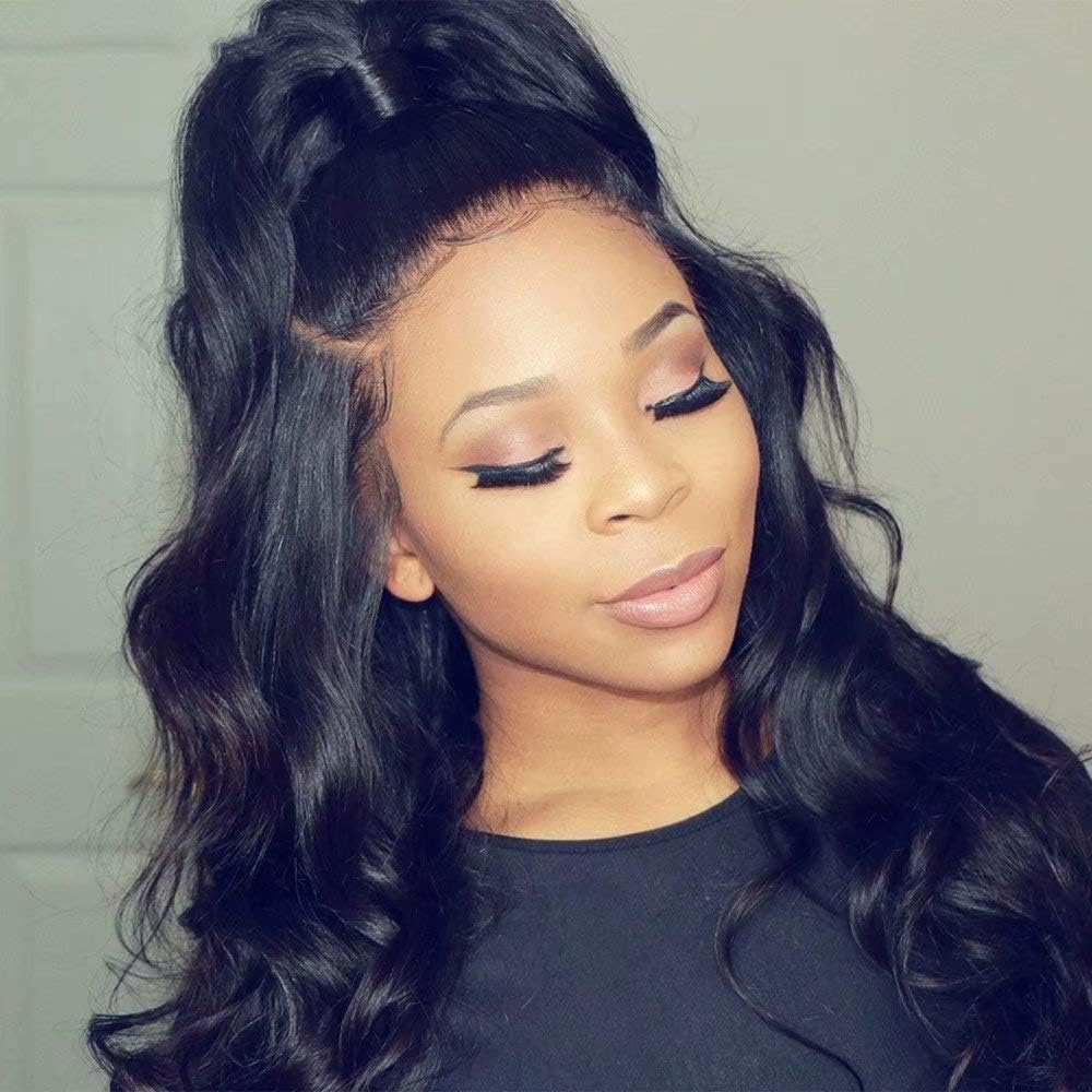 Life Diaries NO TANGLE Top Grade Silk Top Full Lace Wig 200% Density Pre Plucked Body Wave Natural Color Brazilian Virgin Human Hair Wigs for All Skin Women 24 Inch