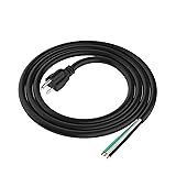 6ft 12 Gauge 3 Prong Replacement Power Supply Cable
