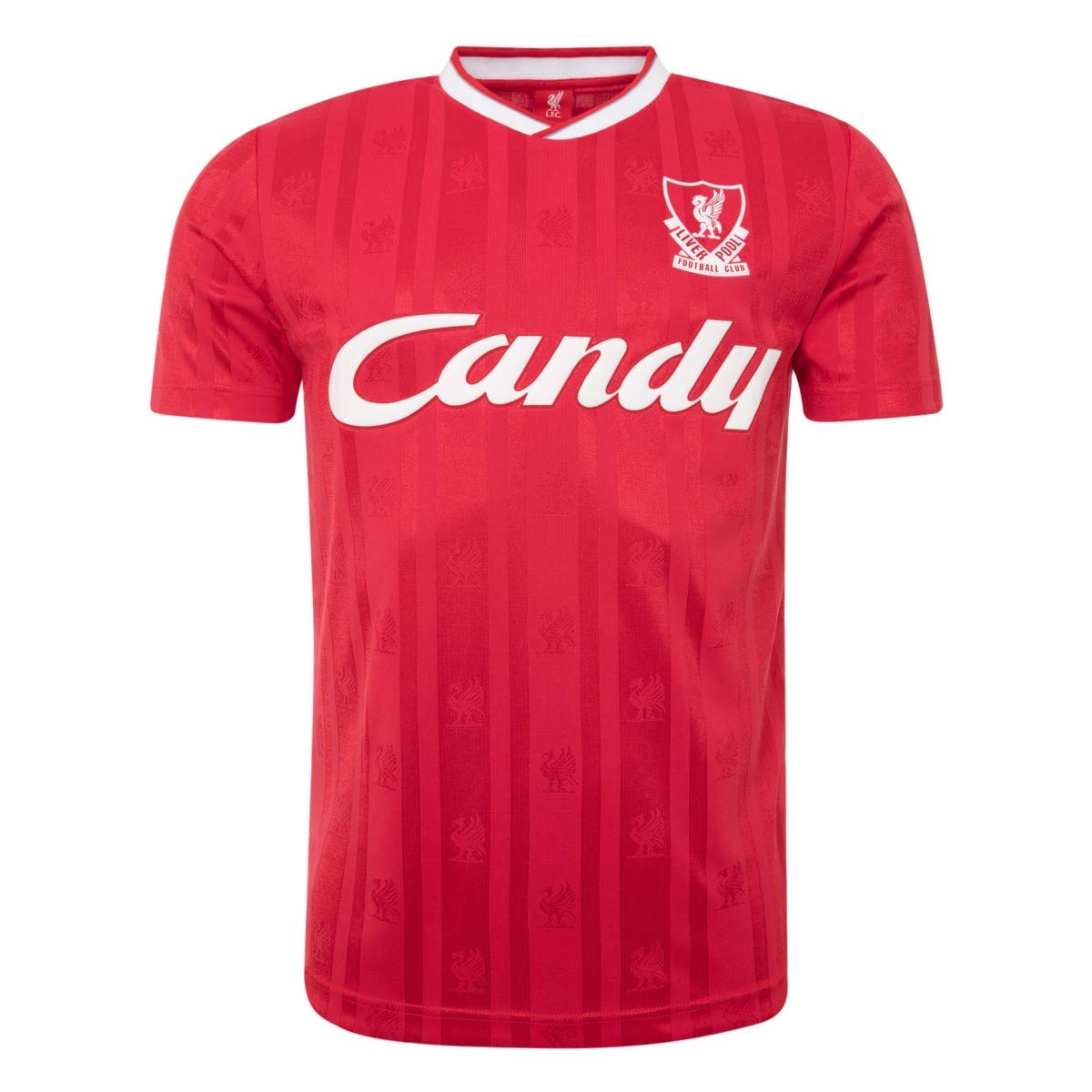 Liverpool FC 8889 Candy Retro Jersey, red, XXL Amazon.co.uk Sports