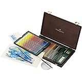Faber-Castell Albrecht Durer Artists Watercolour Pencils in Wenge Wood Veneer Case (48 Pencils)