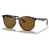 Ray-Ban RB4362 Square Sunglasses for Men for Women | In Havana, Black &amp; Light Brown. Polarized options available. Lightweight durable frame.