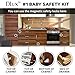 Magnetic Cabinet Locks Child Safety 41-Piece Kit with New Upgraded Adhesive [12 Magnet Locks 2 Keys 4 Corner Guards] Easy Installation with Included Manual | No-Drill Baby Proofing Locks