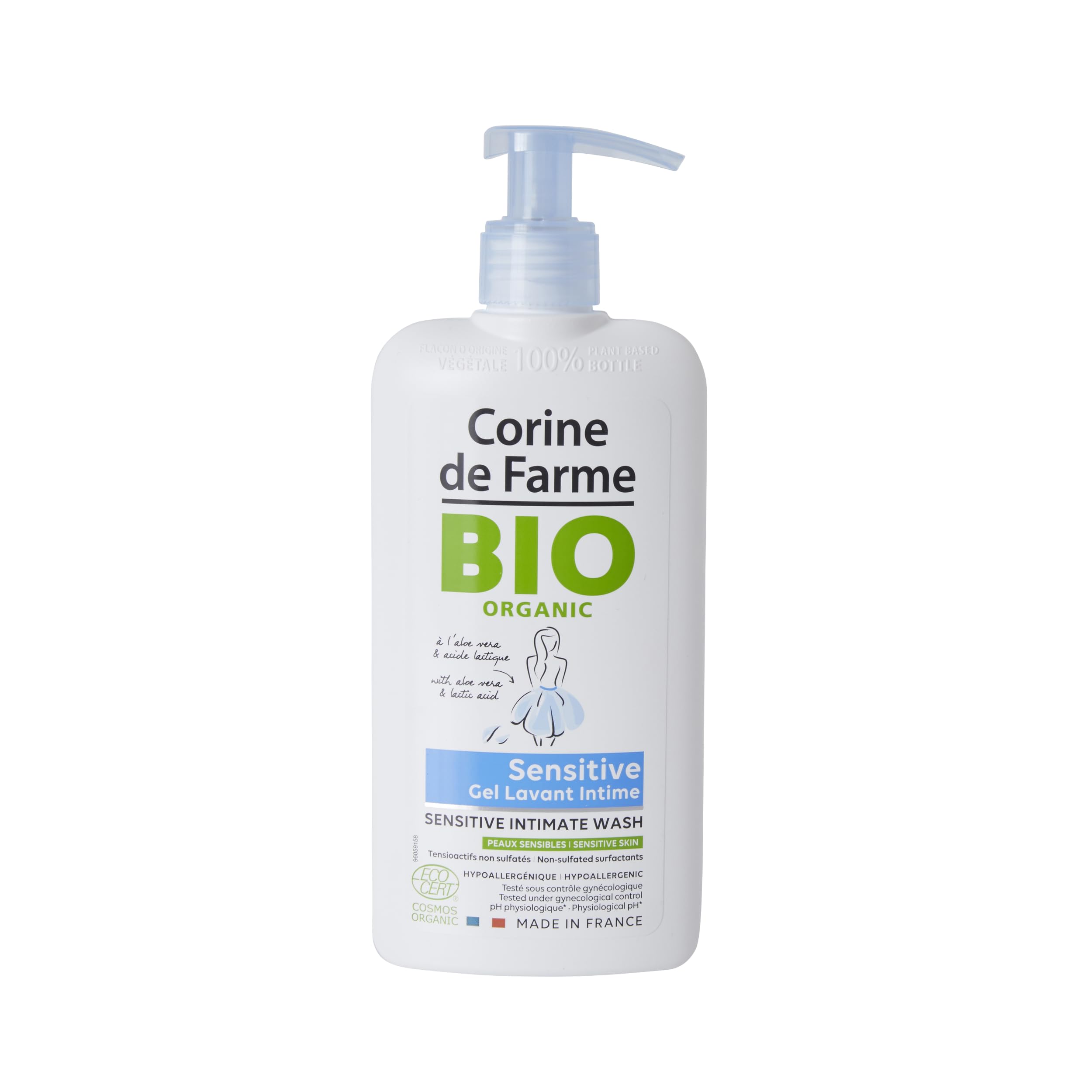 CORINE DE FARME Unisex BIO ORGANIC GEL INTIMA SENSITIVE 250ML BIO ORGANIC GEL INTIMA SENSITIVE 250ML, Negro, Standard