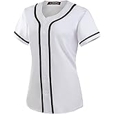 EALER BJW80 Series Women's Baseball Jersey Softball Jersey Button Down Shirts