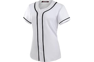 EALER BJW80 Series Women's Baseball Jersey Softball Jersey Button Down Shirts