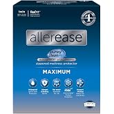 AllerEase Maximum Waterproof Allergy Zippered Mattress Protector, Twin | Zippered mattress encasement; moisture-wicking; hot-water washable; fits mattresses up to 12 inches deep, Twin size