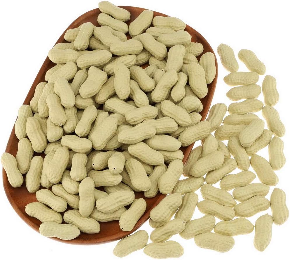 Gresorth 50pcs Artificial Lifelike Simulation Peanut Fake Food Home Kitchen Toy Decoration Photography Props