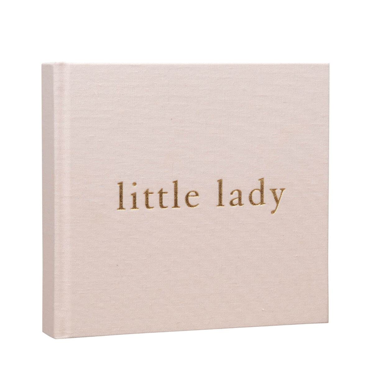 Home Inspirations Bambino Blush Pink Linen Photo Album - Little Lady