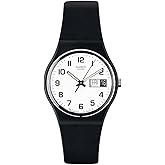 Swatch Gent Standard Once Again Quartz Watch, Black
