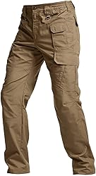 CQR Men's Tactical Pants, Water Resistant Ripstop
