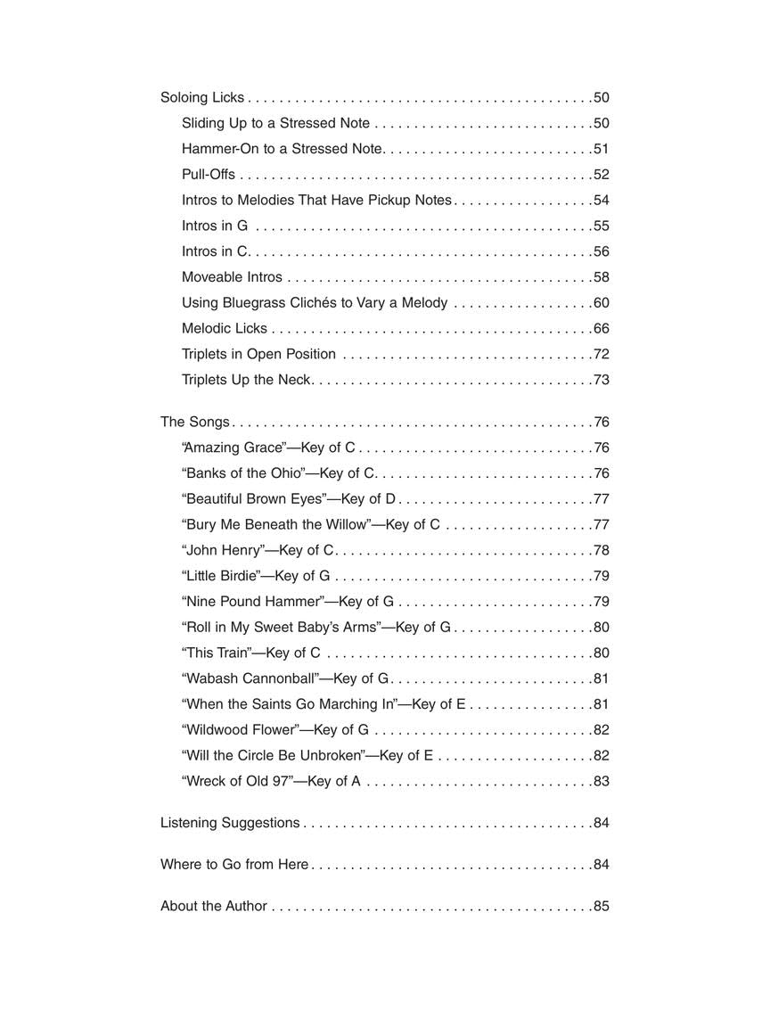 Bluegrass Banjo Breaks & Licks