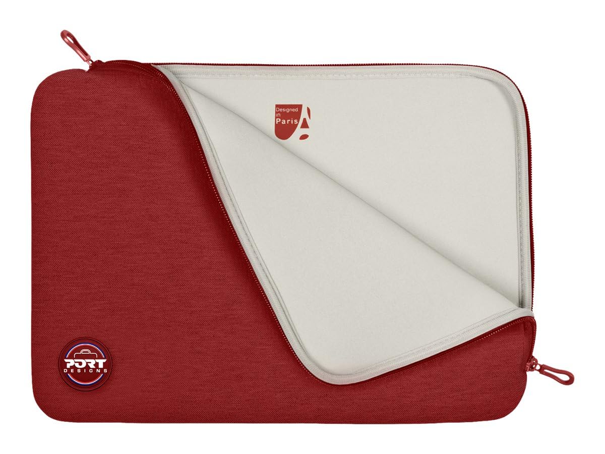 Port Designs Soft Inner Laptop Case for Torino II Protection 13/14 Inches Red