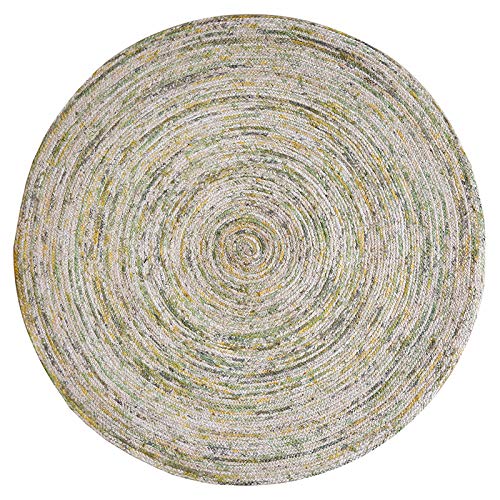 Bagehua Indische Jute Runde Teppich Wohnzimmer Schlafzimmer