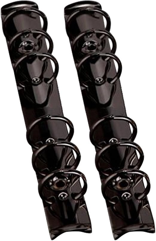 Exttlliy 2Pcs Metal A5 Notebook 6Ring Binder Mechanism Replacement Kit