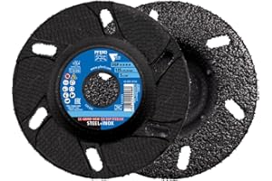Pferd CC-Grind® View Grinding Disc – 5" x 7/8", SGP STEELOX VICTOGRAIN® Ceramic | High-Performance Abrasive Disc for Aggressive Grinding, Pack of 10 - Part 61158