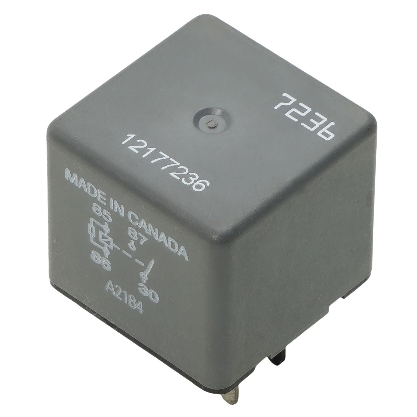 Photo 1 of 12177236 12VDC 7236 Relay 40A 4Pin 1 Form A Quick Connect Automotive Relays SPST General Motors Relay