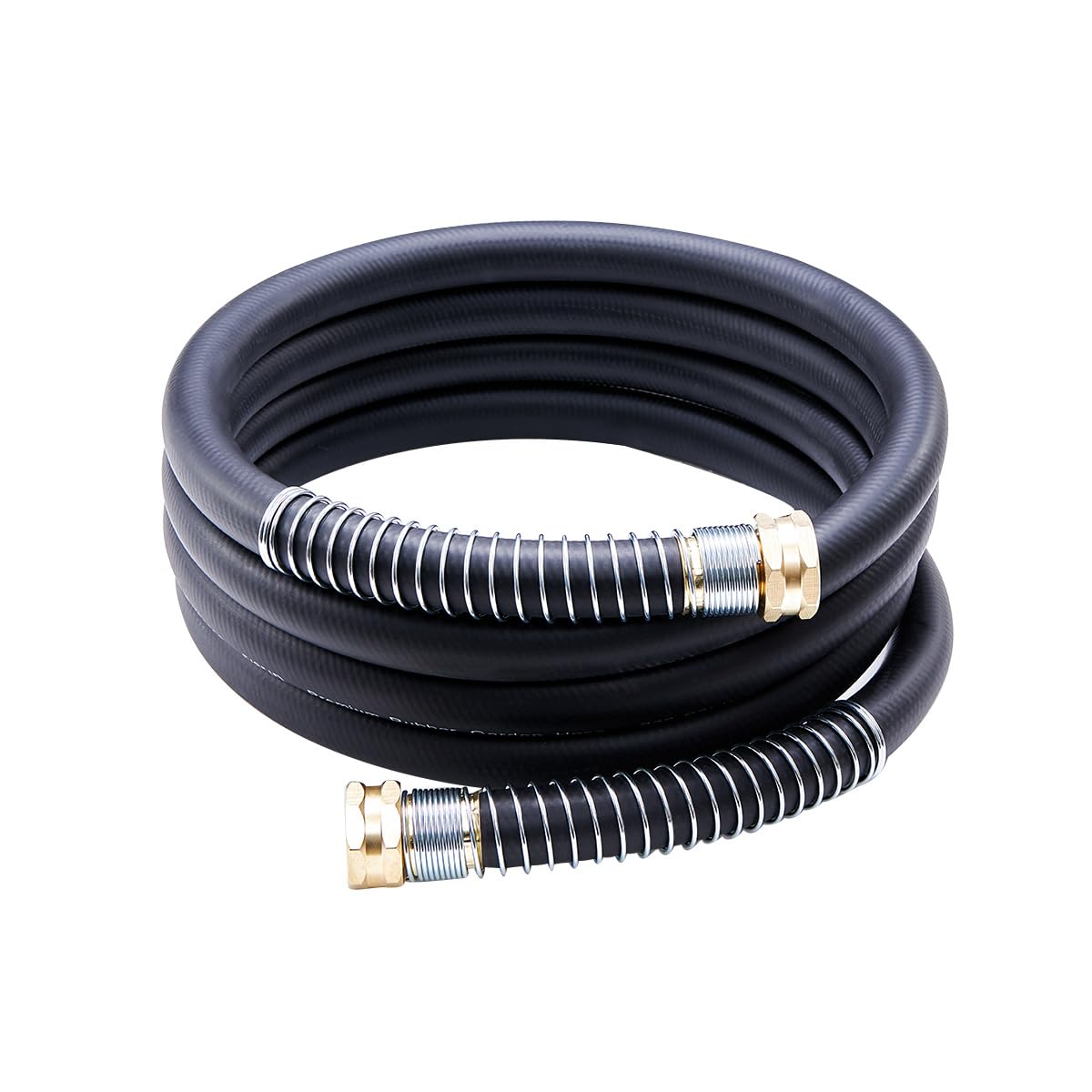 Photo 1 of Guitrees Leader Garden Hose 10ft x 5/8", Heavy Duty Short Water Hose, Female to Female Fittings, Five Layered Braiding for Durability, 1000PSI Burst, 200PSI Working (Black)