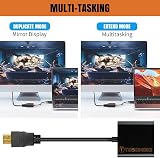 Tosomoki HDMI to VGA Adapter 1080P Male to Female Converter for PC Laptop view 3
