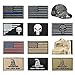 Bundle 10 Pieces US Flag Patch American Flag Punisher Patches Tactical Military Morale Patch Set