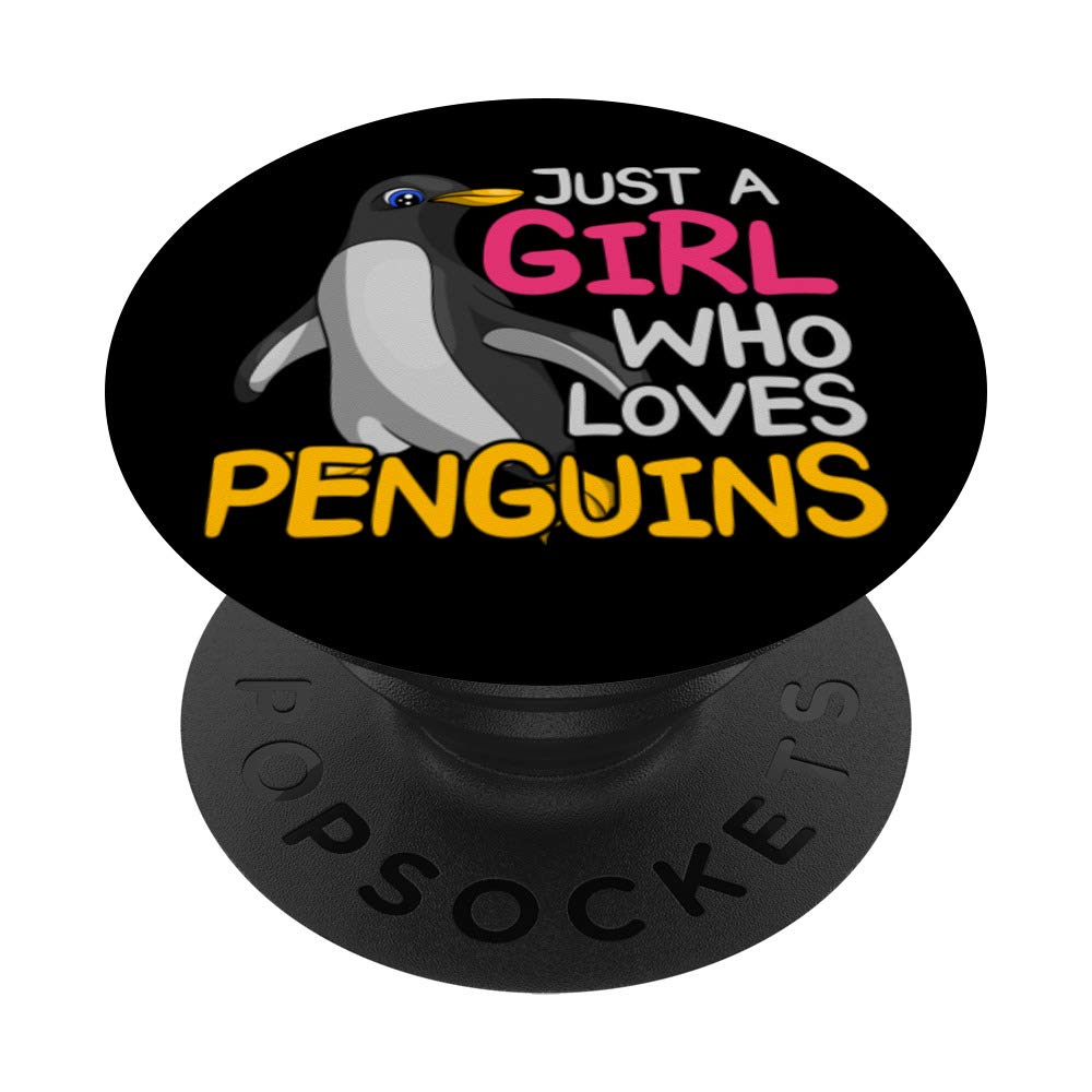 Cute Antarctic Animal Zoo Keeper Girls Women Gift Penguin PopSockets PopGrip: Swappable Grip for Phones & Tablets
